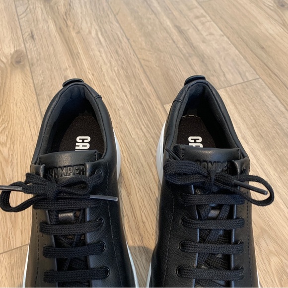 Camper black leather sneaker, size 38 (7.5 / 8) - Picture 3 of 14
